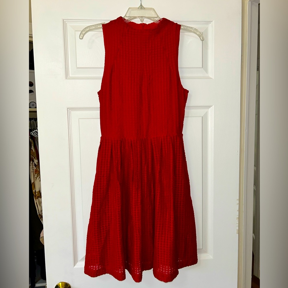 Deletta dress, with plaid chiffon overlay. XS.